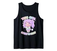 A Esta Chica le Encanta tirarse un Pedo Divertido Humor Anime Kawaii Camiseta sin Mangas