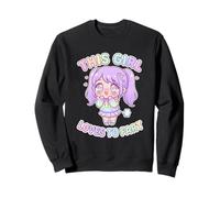 A Esta Chica le Encanta tirarse un Pedo Divertido Humor Anime Kawaii Sudadera