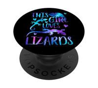 A Esta Chica le encantan los lagartos PopSockets PopGrip Adhesivo