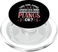 A Esta Chica Le Encantan Los Pianos Jugador Plan Músico PopSockets PopGrip para MagSafe