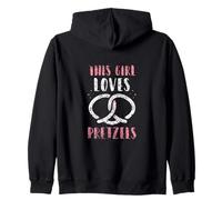 A Esta Chica Le Encantan Los Pretzels Amante Pretzel Sudadera con Capucha