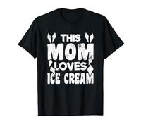 A Esta mamá le Encanta el Helado Gelato Día de la Madre Camiseta gráfica económica