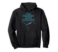 A este abuelo le encanta cantar, día del padre cantante Sudadera con Capucha
