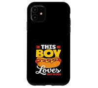 A este chico le encanta Hot Dogs Hot Dog Lover Carcasa para iPhone 11