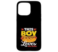 A este chico le encanta Hot Dogs Hot Dog Lover Carcasa para iPhone 15 Pro Max