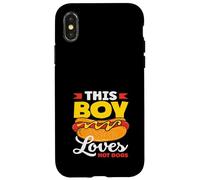 A este chico le encanta Hot Dogs Hot Dog Lover Carcasa para iPhone X/XS