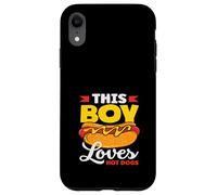 A este chico le encanta Hot Dogs Hot Dog Lover Carcasa para iPhone XR