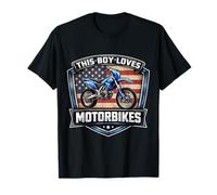 A Este Chico le encantan Las Motos American Dirt Bike Motocross USA Camiseta