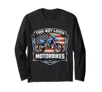 A Este Chico le encantan Las Motos American Dirt Bike Motocross USA Manga Larga