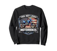 A Este Chico le encantan Las Motos American Dirt Bike Motocross USA Sudadera