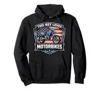 A Este Chico le encantan Las Motos American Dirt Bike Motocross USA Sudadera con Capucha