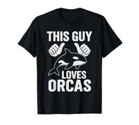 A este chico le encantan las orcas, los animales del océano, el buceador, la ballena pulgar Camiseta