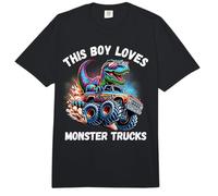 A Este Chico le encantan los Camiones Monstruos - Monster Truck Dinosaurio Comfort Colors Adult Heavyweight T-Shirt