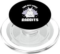 A Este Chico Le Encantan Los Conejos Animales Amante Conejo PopSockets PopGrip para MagSafe
