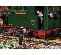 A Estrenar POLA Escala G Personal Locomotora de Vapor (2 Figuras) Impermeable