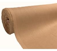 A-Express Natural Pura 100% Tela de lino Material suave Confección de vestidos Moda Bolsa de lino 140cm ancho - 2 Metro (200cm x 140cm) Naranja quemada