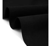 A-Express Tela Calico negra por metro, tela 100% algodón teñida en negro para manualidades, 155 g/m², 150 cm de ancho, ideal para costura, acolchado, bordado, forros, proyectos de bricolaje y bolsas