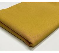 A-Express Tela de Algodón - 60 Pulgadas 150cm Ancho Por Metro - Material de Viscosa de 150 GSM - para Ropa, Forro de Cortinas, Sábanas, Vestidos, Fundas de Almohada - Medio Metro Mostaza