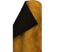 A-Express Tela Terciopelo Liso Gamuza Sintética Material Revestimiento Espalda para Decoración, Costura, Cojines, Cortinas - Oro Mostaza Medio Metro (50cm x 145cm)