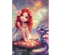 A Fairy & Dragon Dream Journal: A Whimsical Fairy and Dragon Notebook - Pastel Watercolor Art with Crescent Moon, Stars, and Lined Pages for Writing, Dreaming, or Creative Storytelling