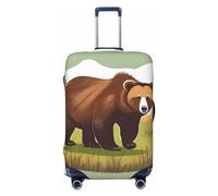 A Fascinating Universe - Funda de equipaje de viaje para equipaje de 18 a 32 pulgadas, lavable, resistente a los arañazos, Brown Bear Walking, L