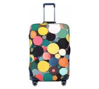 A Fascinating Universe - Funda de equipaje de viaje para equipaje de 18 a 32 pulgadas, lavable, resistente a los arañazos, Pintura abstracta de círculos, L