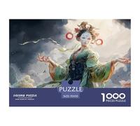 A Female Demon with Pale Skin 1000 Pcs Premium-Karton Puzzle Japanese Geisha Lebendige Bilder Familienspiel Puzzles Als Geburtstagsgeschenke 70x50cm/1000pcs