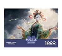 A Female Demon with Pale Skin 1000 Stück Premium-Karton Puzzle Japanese Geisha Stressabbau Familienspiel Puzzles Als Wohnaccessoires 52x38cm/1000pcs