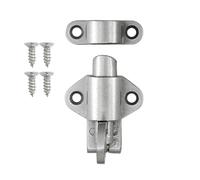 à fermeture automatique - Serrure de portail à fermeture automatique avec vis | Anneaux de traction Spring Bounce Verrou de porte Verrou de sécurité Verrou coulissant Noir