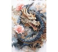 A Fierce Golden Dragon Entwined with Delicate Pink Roses: Diary