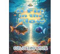 A Fin in the Flow: Coloring Book | GQ03 (GiggleQuest Coloring Book Companions)