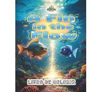 A Fin in the Flow: Livro de Colorir | GQ03 (Companheiros dos Livros de Colorir GiggleQuest)