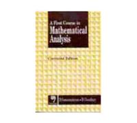 A First Course in Mathematical Analysis