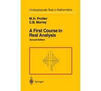 Un primer curso de análisis real – Textos universitarios de matemáticas
