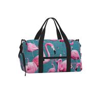 A Flock of Flamingos - Bolsa deportiva para fin de semana con compartimento para zapatos
