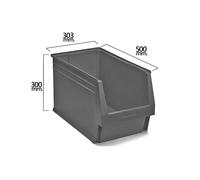 Tayg Gaveta apilable de almacenamiento Nº59 Gris 500x303x300 mm (5/6)