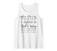 A Friend is Gods Way of Making Sure We Never Walk God Alone Camiseta sin Mangas