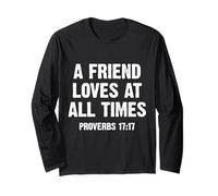 A Friend Loves At All Times Proverbs 17:17 Manga Larga