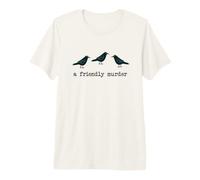 A Friendly Murder Group of Crows Ravens Camiseta Premium