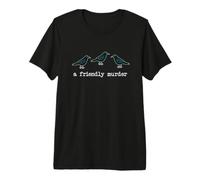 A Friendly Murder Group of Crows Ravens Camiseta Premium