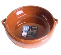 A Fuego Lento Cazuela Abombada Horno, Barro, Miel, 28 cm