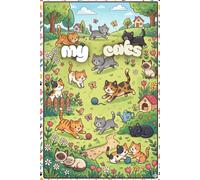 A Fun Cat Activity Journal for Kids: Notebook with Lined Pages, Mazes, Coloring, and Kitten Adventures for Boys and Girls