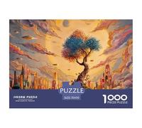 A Futuristic Cityscape 1000 Piezas Cartón Rompecabezas Floating Bonsai City Imposible, Difícil Juego Creativo Puzzle Juego De Desafío Difícil 70x50cm/1000pcs