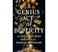 A GENIUS ACT of Duplicity: A Legislative Heist Disguised as Financial Innovation: How the GENIUS Act Turns Stablecoins into Surveillance, Enriches Elites, and Destroys Financial Freedom