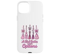 A Girl Gotta Have Options Pastel Witch Broom Kawaii Hallowee Carcasa para iPhone 15 Plus