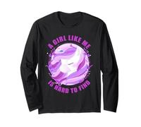 A Girl Like Me is Hard to Find - Women Kids Unicorn Mother's Manga Larga