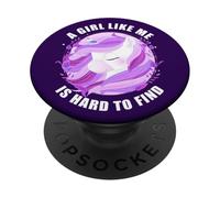A Girl Like Me is Hard to Find - Women Kids Unicorn Mother's PopSockets PopGrip Adhesivo