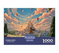 A Girl Riding on Her Skateboard in Cappadocia 1000 Stück Ökopapier Puzzle Kitten Stressabbau Kreatives Spiel Puzzles Als Geburtstagsgeschenke 70x50cm/1000pcs