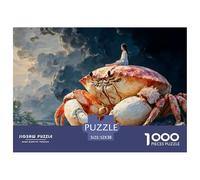 A Girl Sits on The Back of An Enormous Crab 1000 Stück Stabiler Karton Puzzle Kitten Stressabbau Kreatives Spiel Puzzles Als Wohnaccessoires 52x38cm/1000pcs