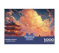 A Girl Stands on The Horizon 1000 Pièces Rompecabezas Ethereal Fantasy Desafiante Único para Adultos Juego De Desafío Difícil 38x26cm/1000pcs